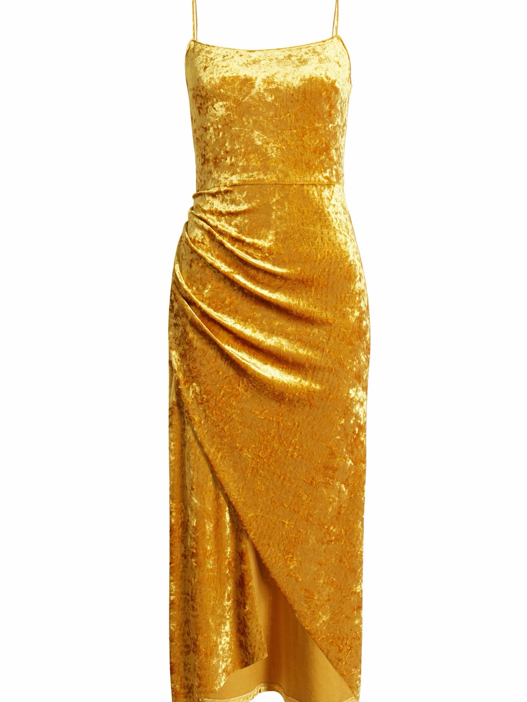 Saylor Cyndey Crushed Velvet Cocktail Midi Dress